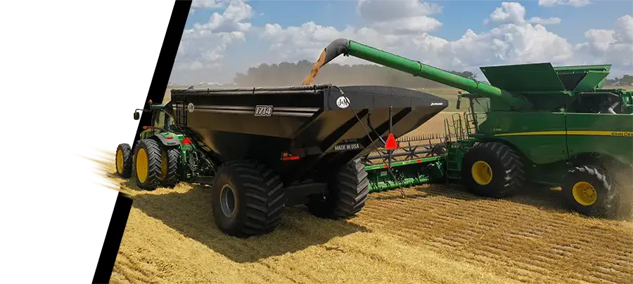 biggest single-auger grain cart tires