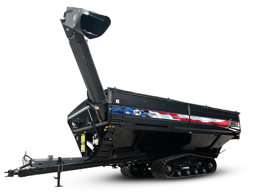black 2032 dual auger grain cart