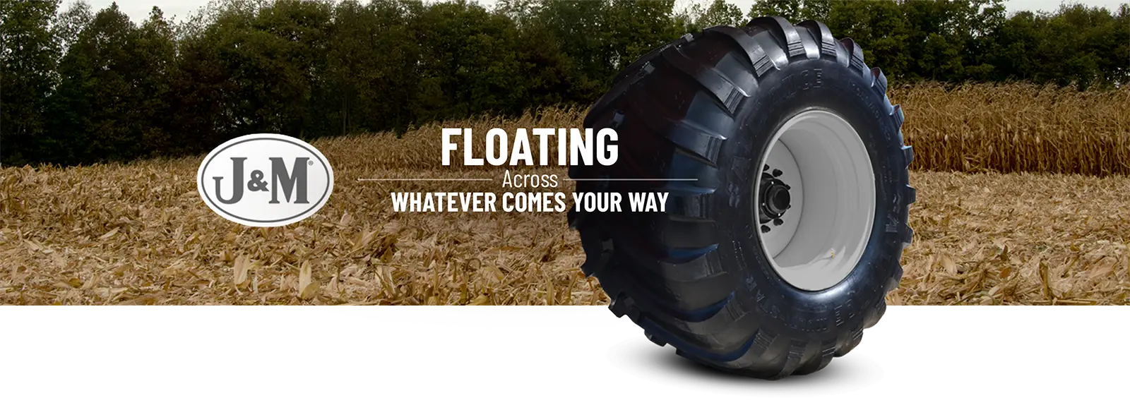 Single wheel for a  grain cart in front of a field