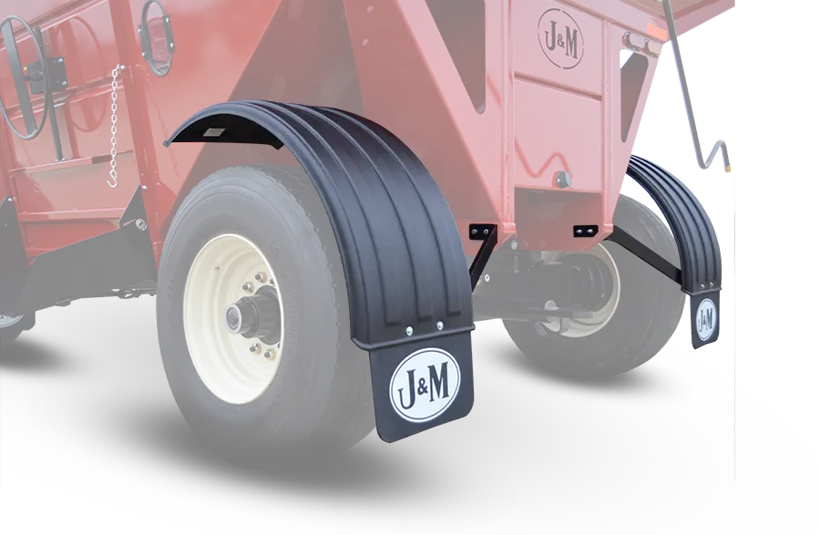 a cutout image of a 55 series gravity wagon with fenders.