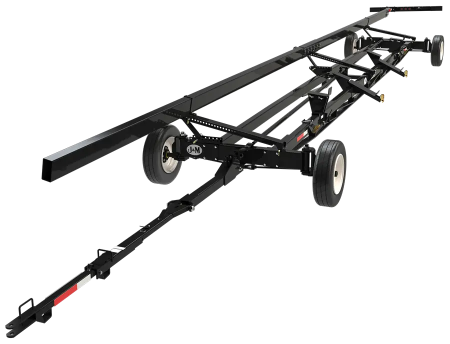 4ws that is equipped for John Deere HD and RD draper heads.