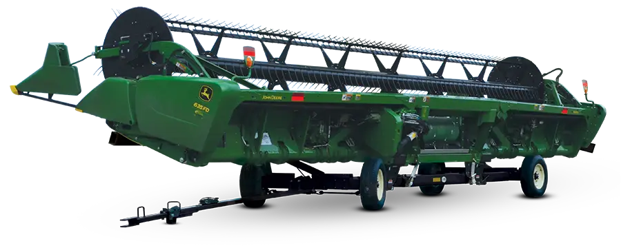 header transport with a green header on it.