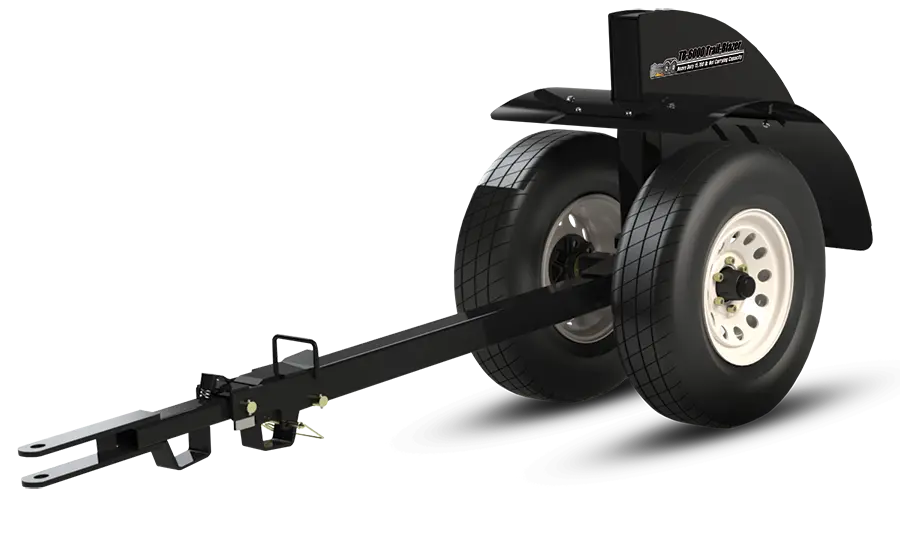 a cutout of the dolly of a trail blazer header transport