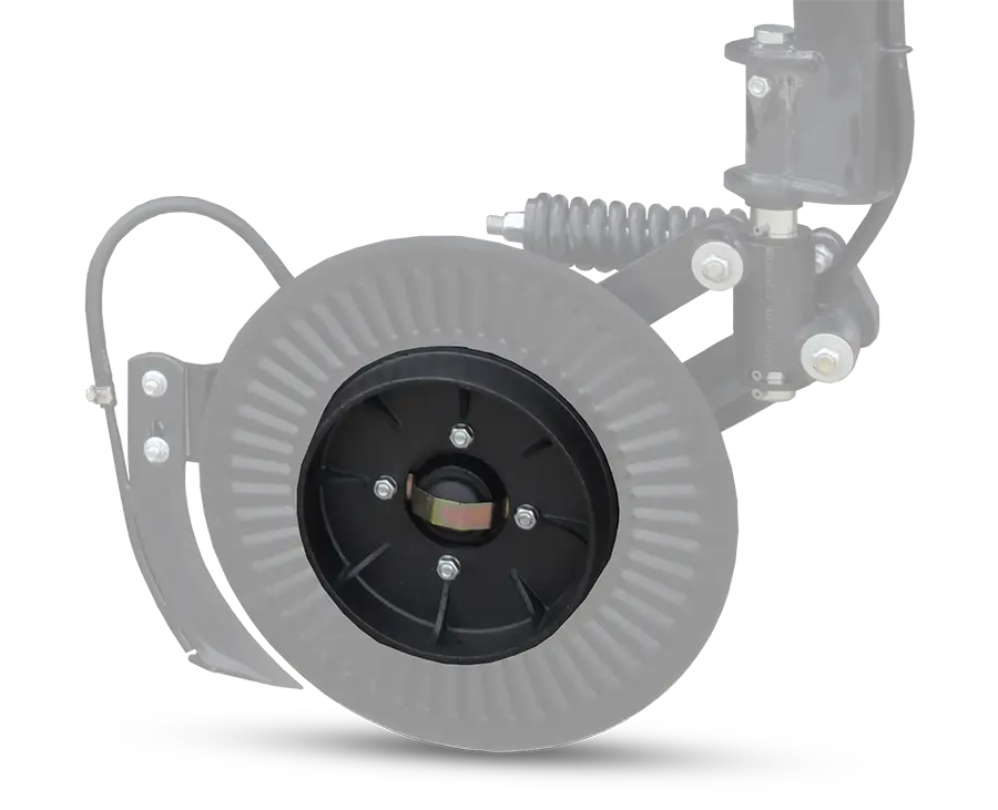 a cutout image of a depth control spool.