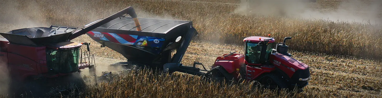 a 1714 Patriot Farmer Edition grain cart in a field