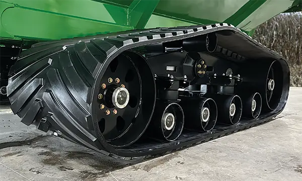 Agricultural tracks for farm equipment