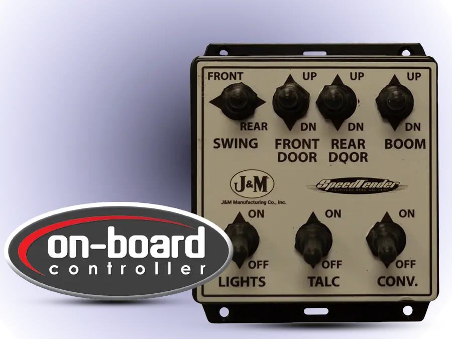 a close up of the on-board controller for a LC SpeedTender showing the buttons and display screen