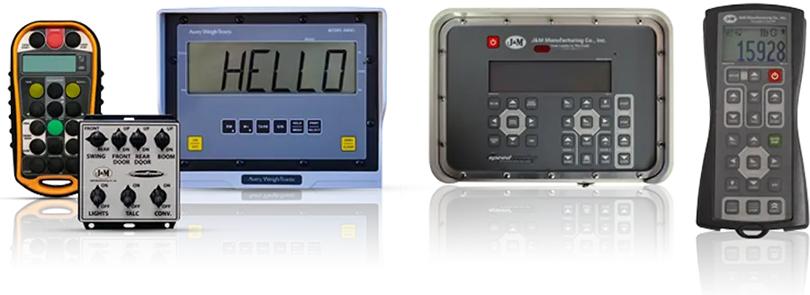 an image of both scale systems offered for the LC SpeedTender, the Avery Weigh-Tronix and Intercomp scale systems