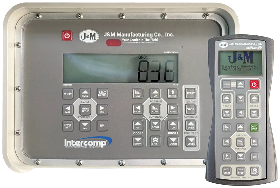 picture of the intercomp scale readout and remote