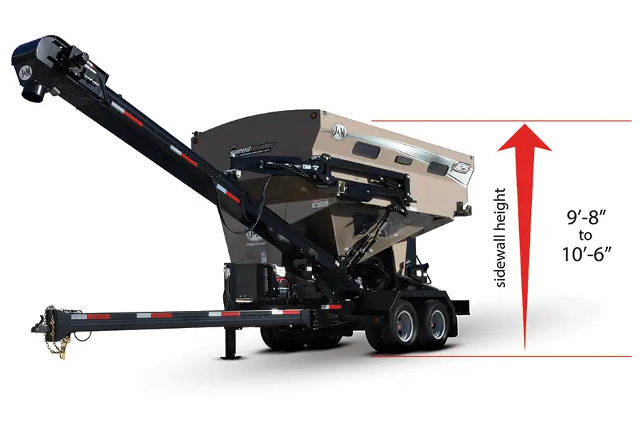 LX Series SpeedTender side-mounted anti-slip ladder deployed away from the tank
