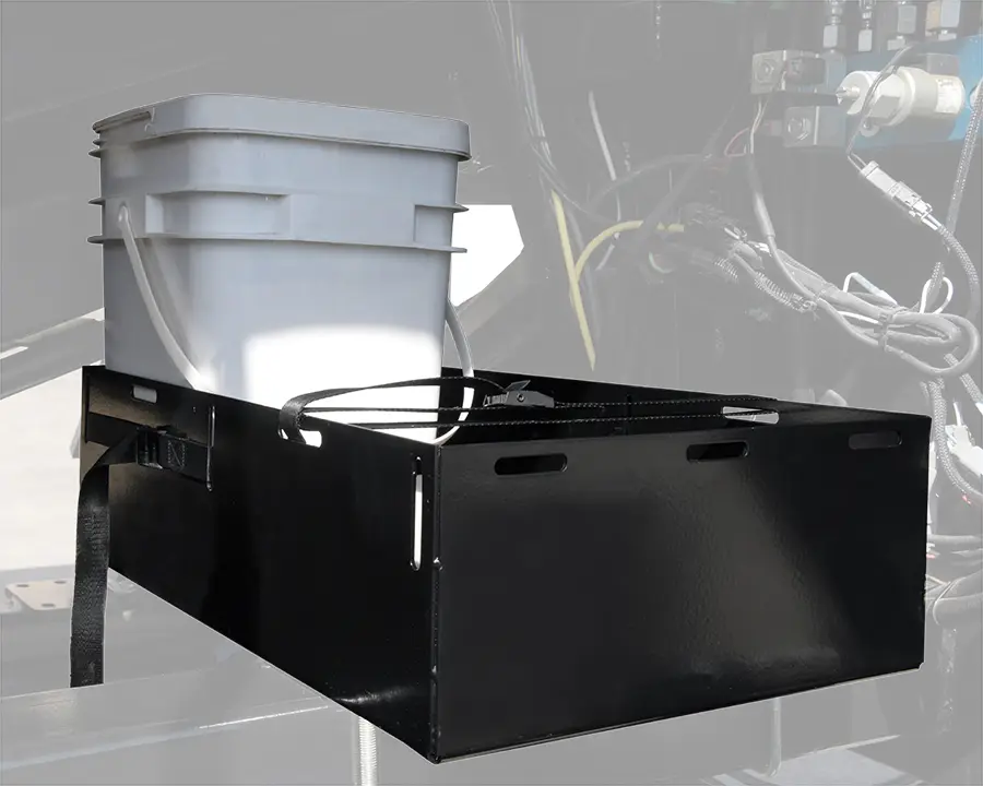 a storage box that can hold two 5 gallon buckets