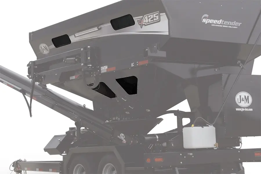 Large viewing windows integrated into the sidewall of the LX SpeedTender tank